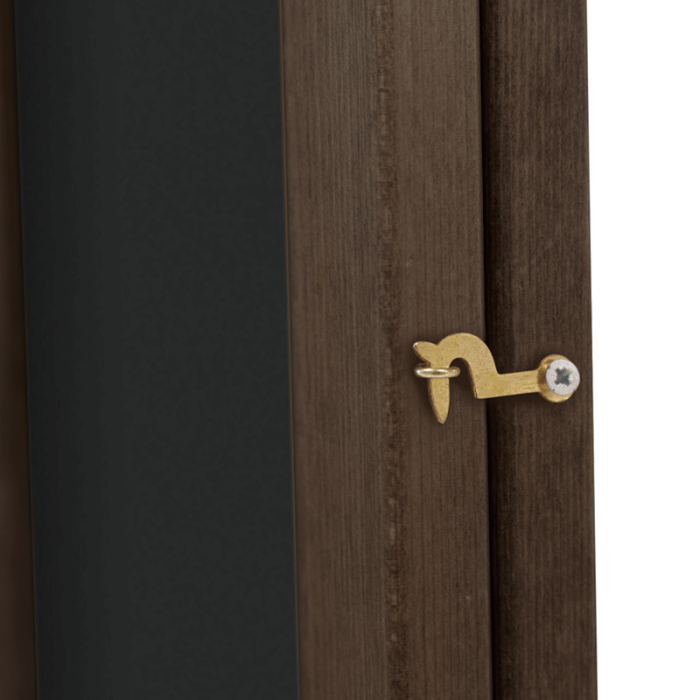 Hinged Wood Poster Case with Chalkboard