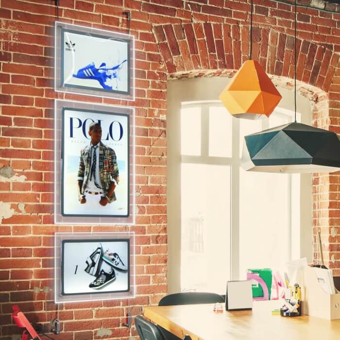 Wall Mount Fixing for LED Cable Display x2