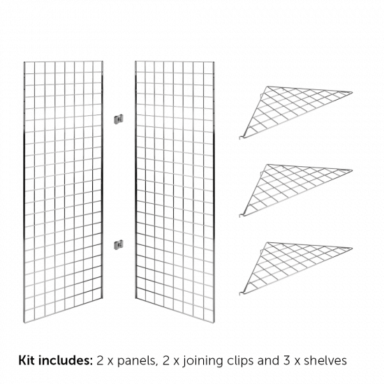 5ft Gridwall Corner Display Units