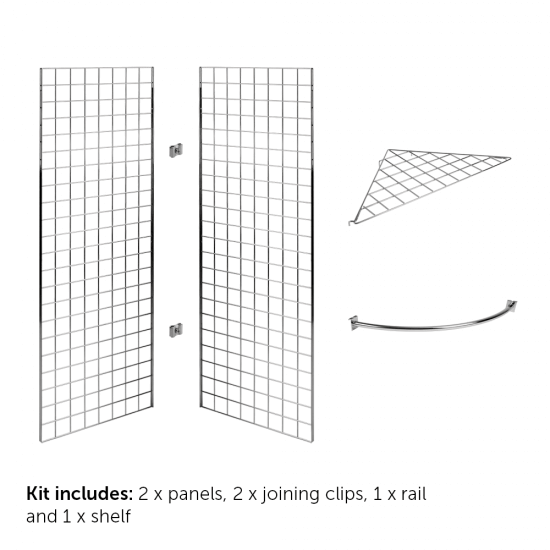 5ft Gridwall Corner Display Units