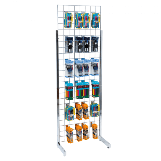 Single Sided Gridwall Display Kit with Hooks