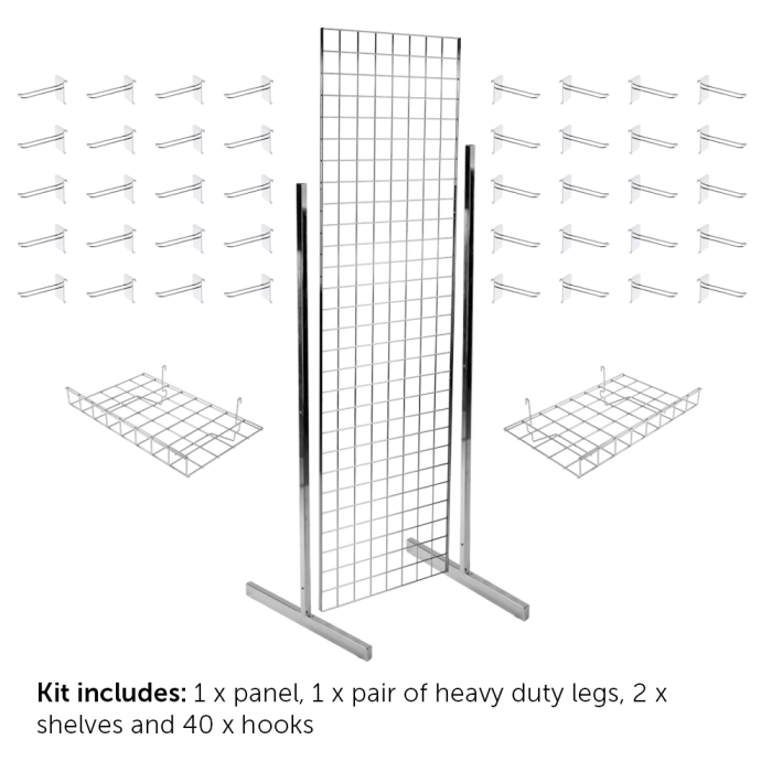 6ft Gridwall Double Sided Display Kit