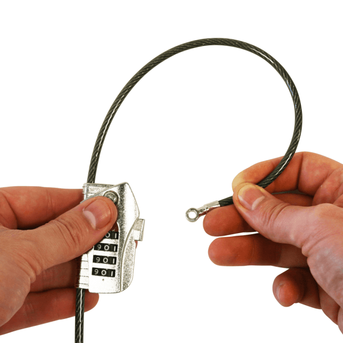 Steel Security Cable Lock for POS Displays