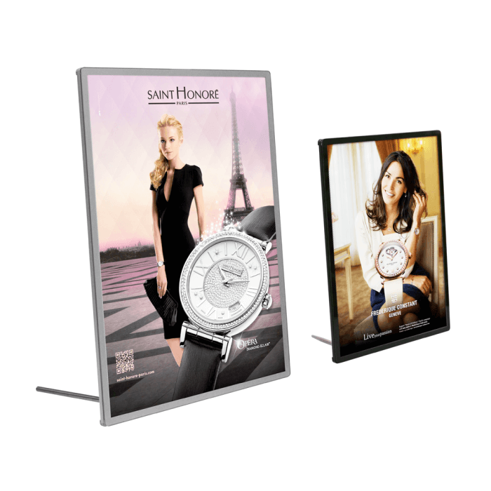Premium Slim LED Illuminated Poster Holder