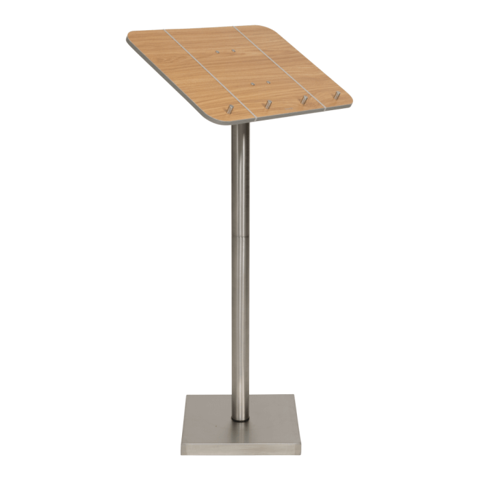 Floor Standing Stainless Steel Menu Stand