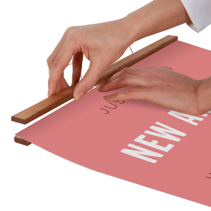 Wooden Magnetic Poster Hanger