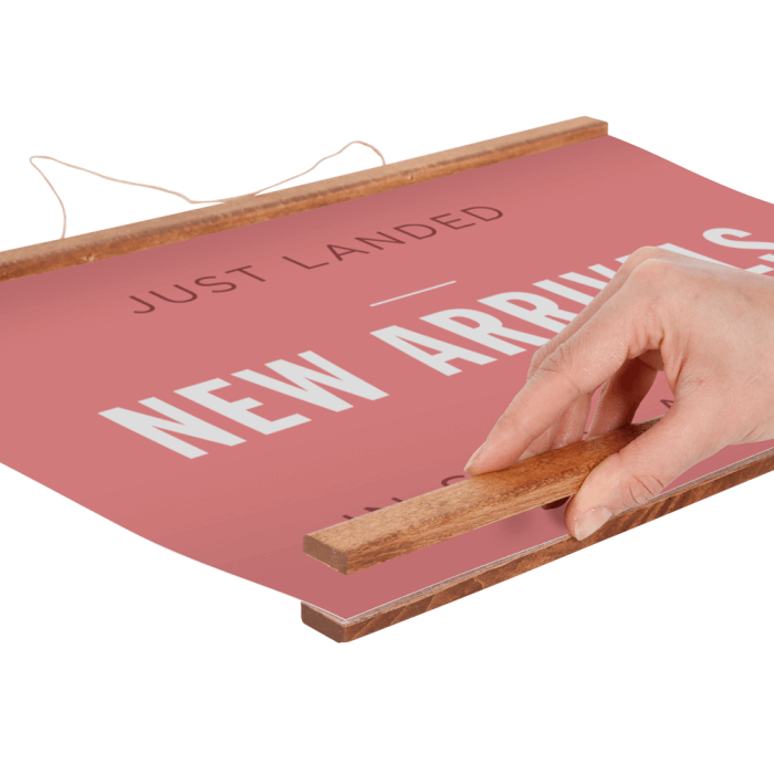 Wooden Magnetic Poster Hanger