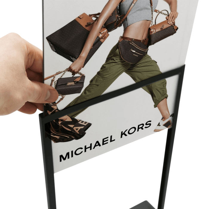Double Sided Metal Table Sign Holder