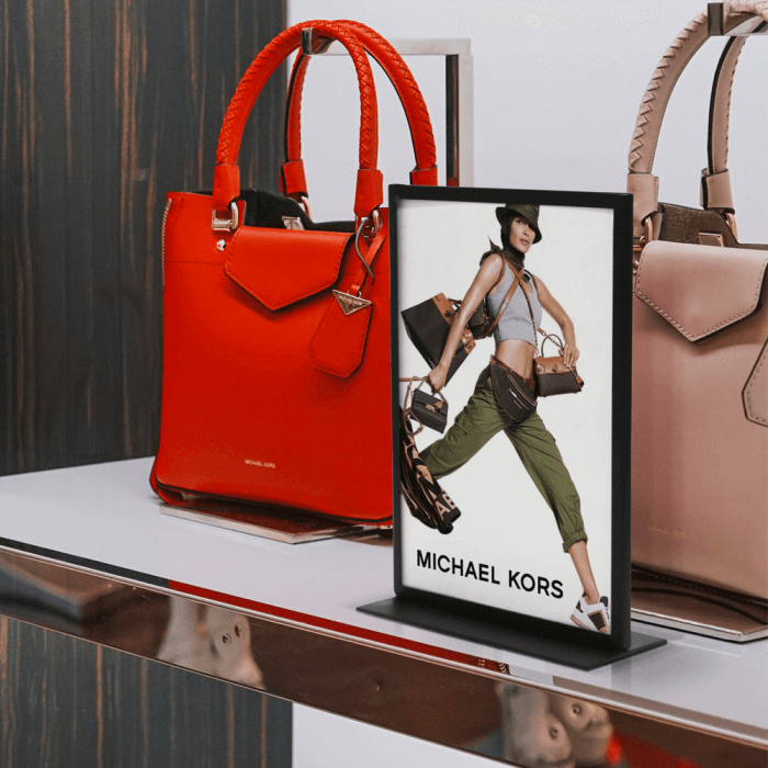 Double Sided Metal Table Sign Holder