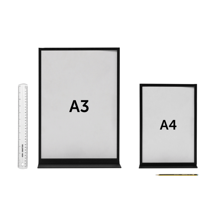 Double Sided Metal Table Sign Holder