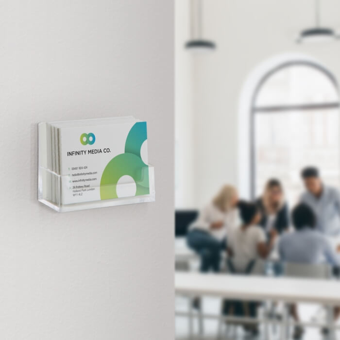 Landscape Business Card Holder Wall Mountable