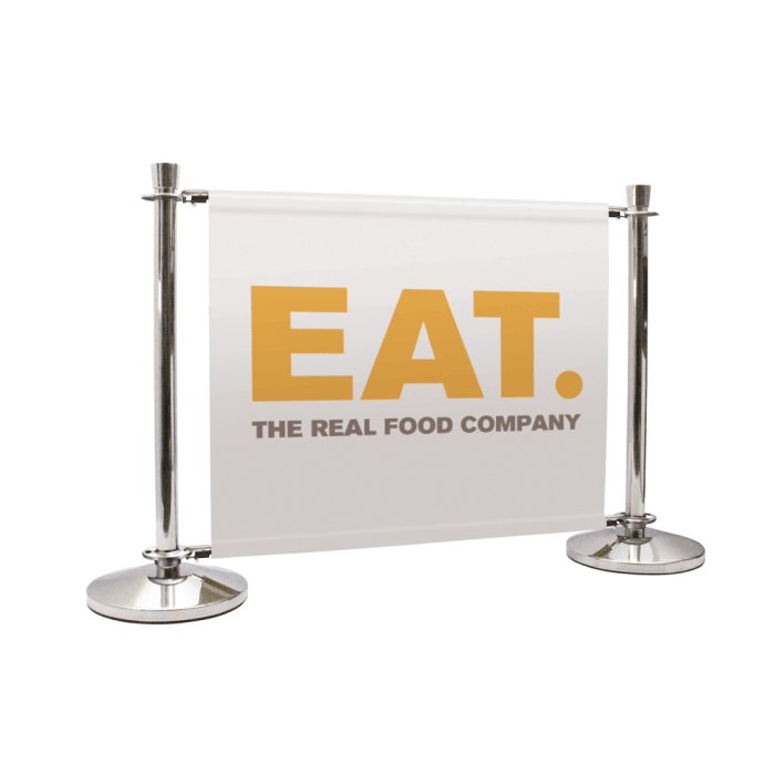 Cafe Barrier Pole and Base