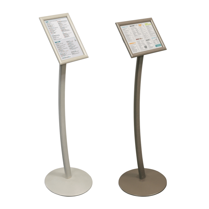 Premium Curved Signage Stand