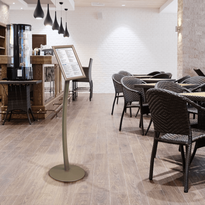 Premium Curved Signage Stand