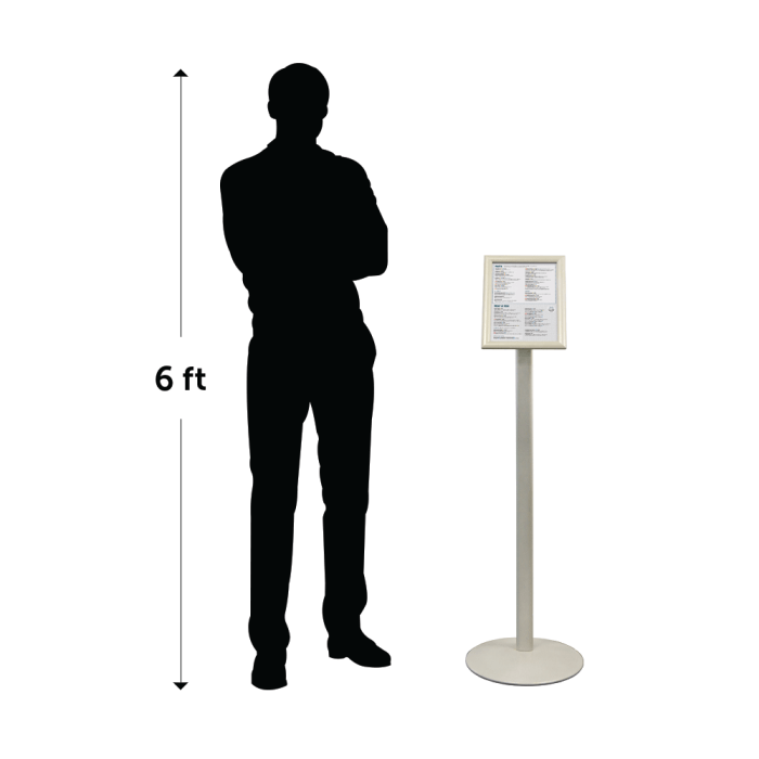 Premium Curved Signage Stand