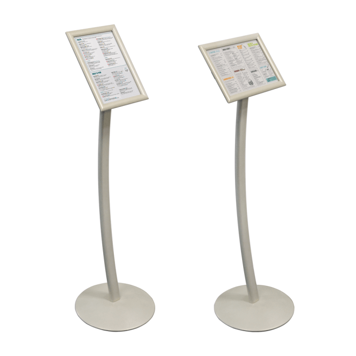 Premium Curved Signage Stand