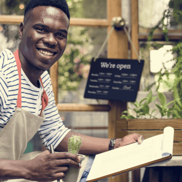 Chalkboard Open Sign