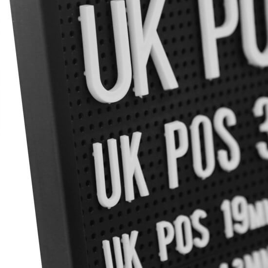 Peg Board Letters and Numbers