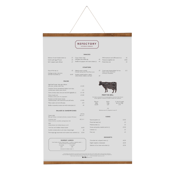 Wooden Magnetic Poster Hanger