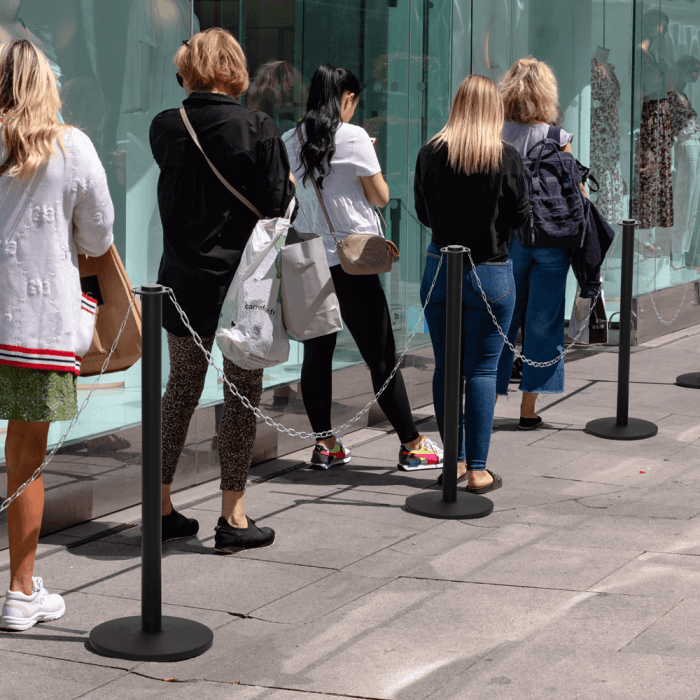 Post and Chain Barrier System