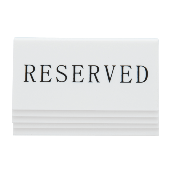 Reserved Signs x 5