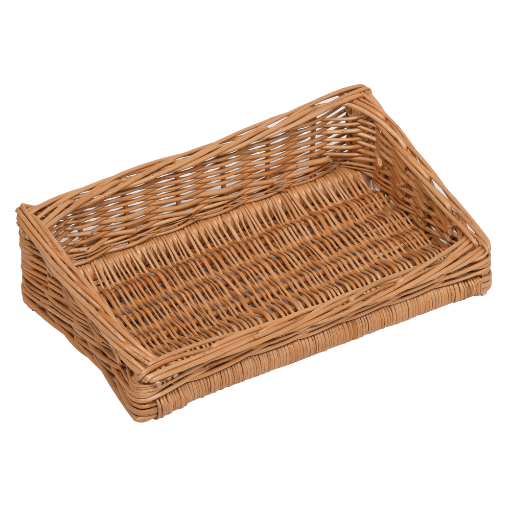 Sloping Wicker Display Basket