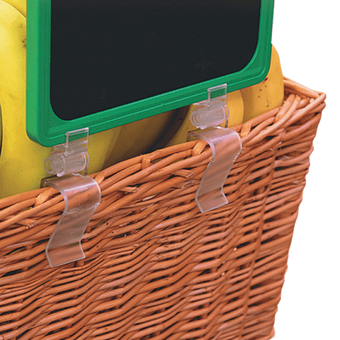 Adjustable Showcard Clip for Plastic Showcard Frames