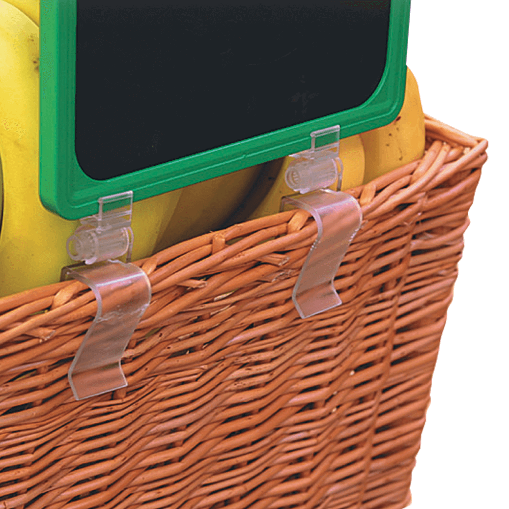 Adjustable Showcard Clip for Plastic Showcard Frames