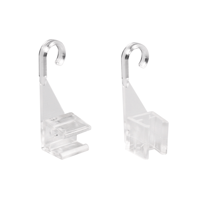 Plastic Hanging Hooks x 2 For Showcard Frames