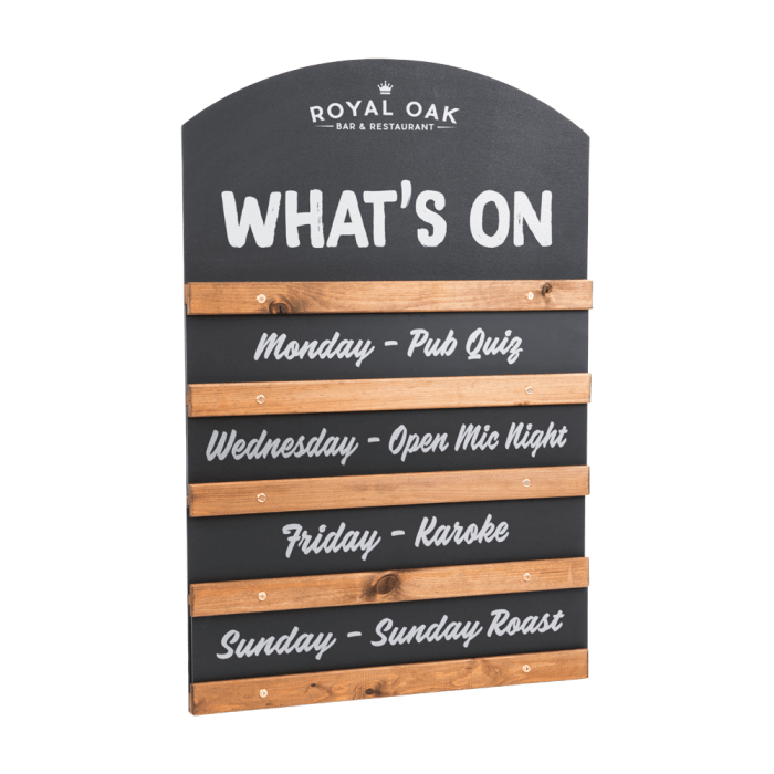 Sliding Display Chalkboard