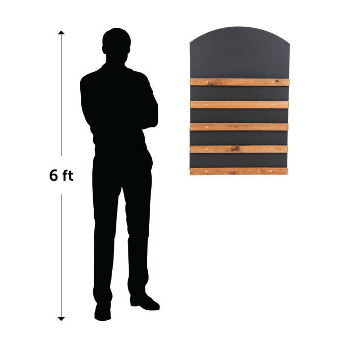 Sliding Display Chalkboard