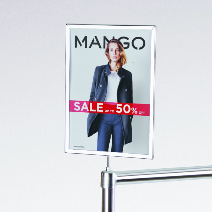 Screw In Clothes Rail Card Holder