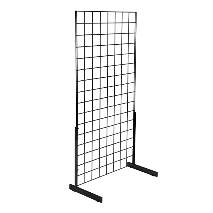 Black Grid Mesh Display Stands