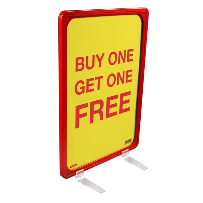 Upright Foot for Showcard Frames