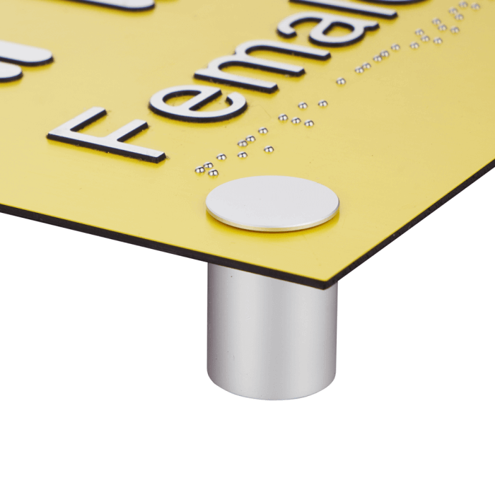 Lockable Acrylic Sign Standoffs Hole Mount