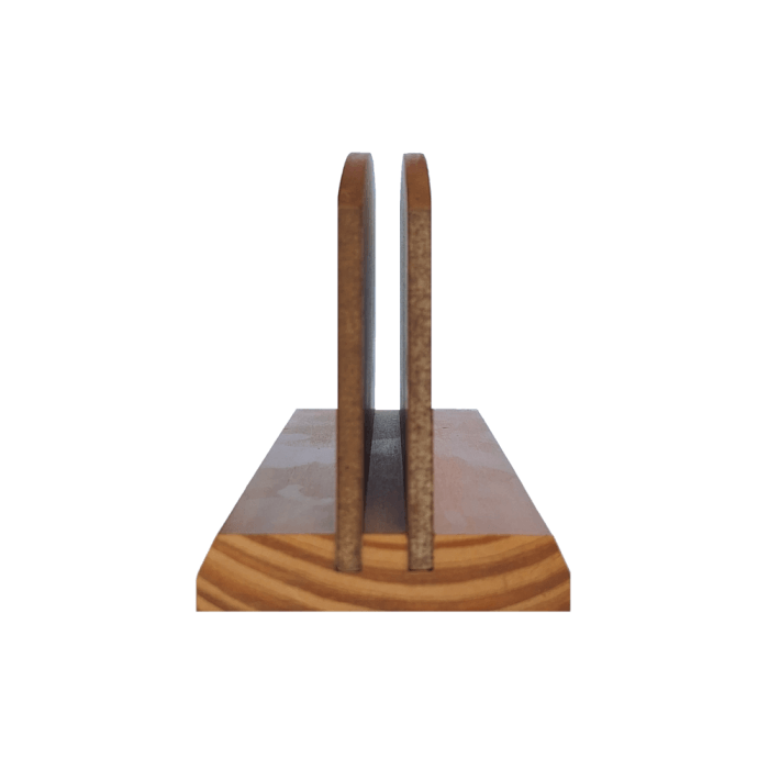 Single Tier Wooden Menu Holder