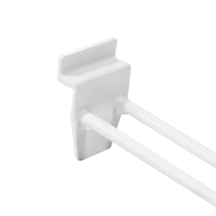 Slatwall Euro Hook White