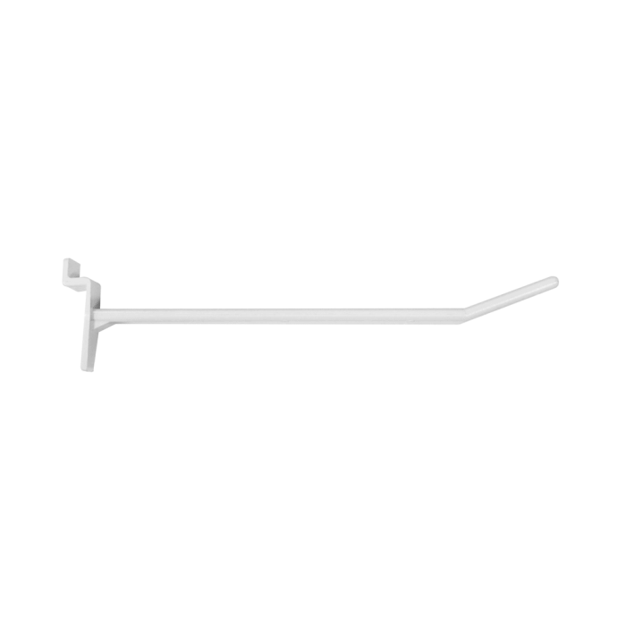 Slatwall Euro Hook White