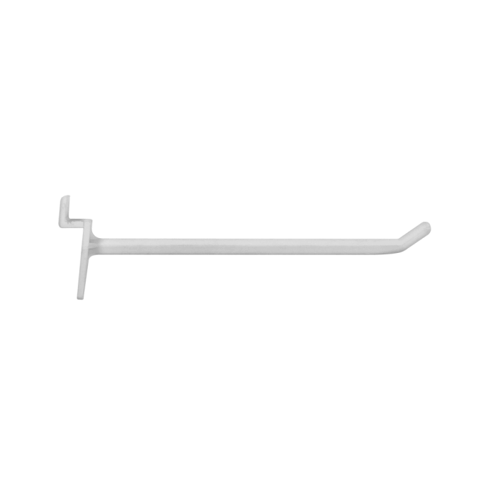 Single Prong Slatwall Hook White