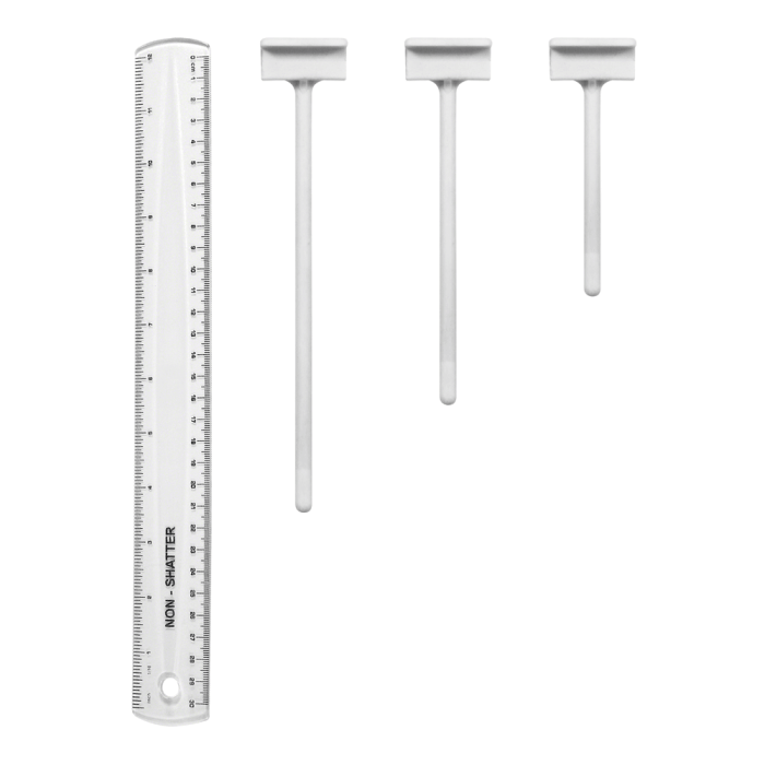 Single Prong Slatwall Hook White