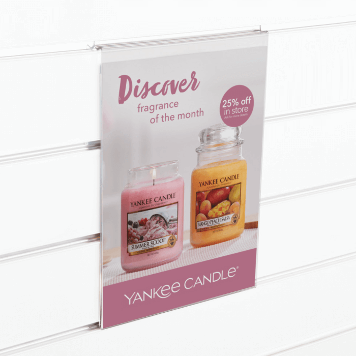 Acrylic Slatwall Ticket Holder