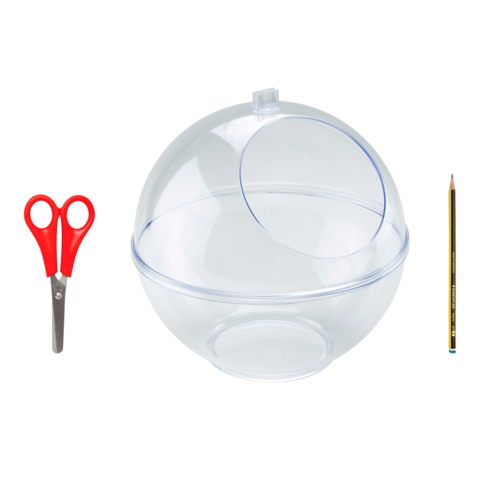 Clear Display Sphere Counter Standing