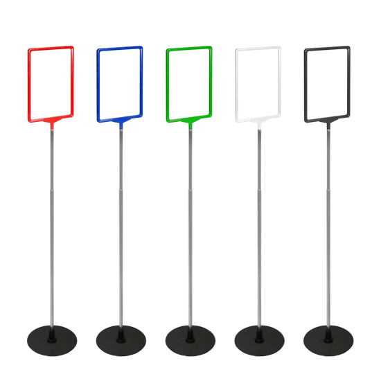 Large Showcard Stand with Round Base