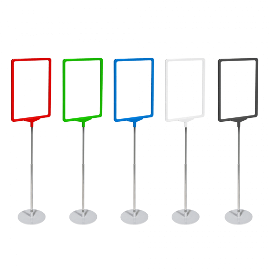 Small Showcard Stand with Round Base