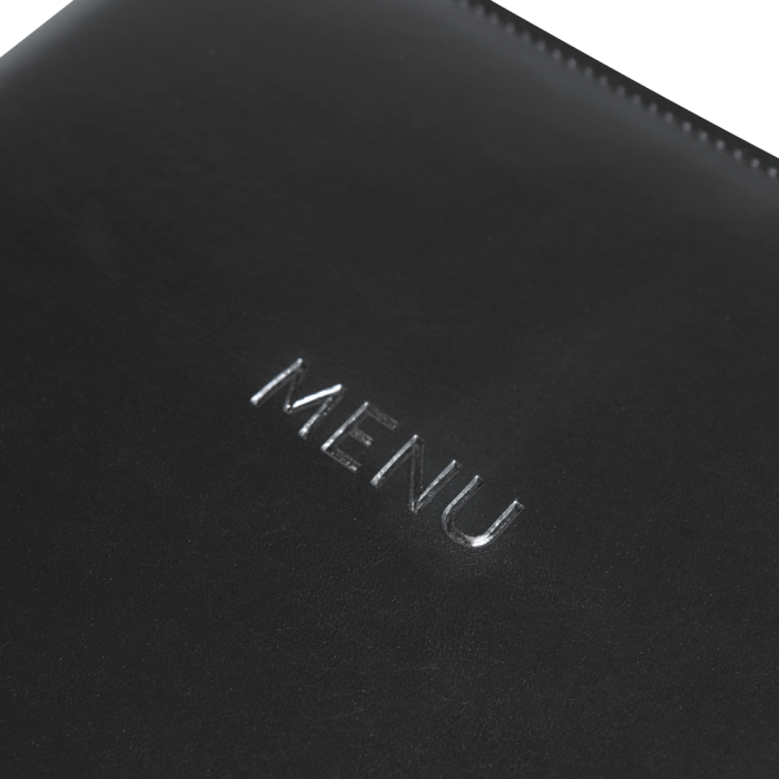 Traditional Faux Leather Menu Cover