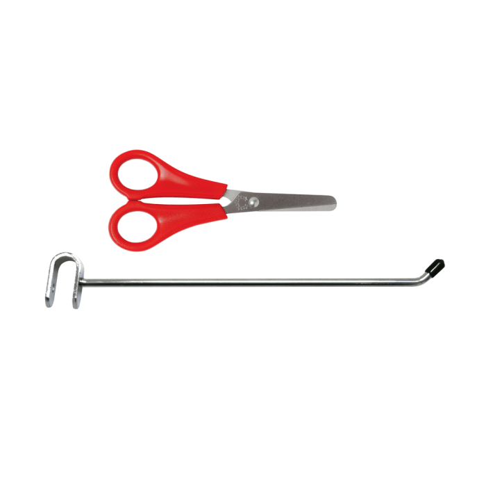 Twin Slot Single Prong Display Hook