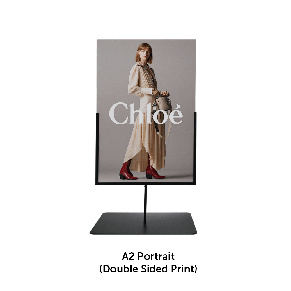 Tabletop Metal Sign Holder Stand