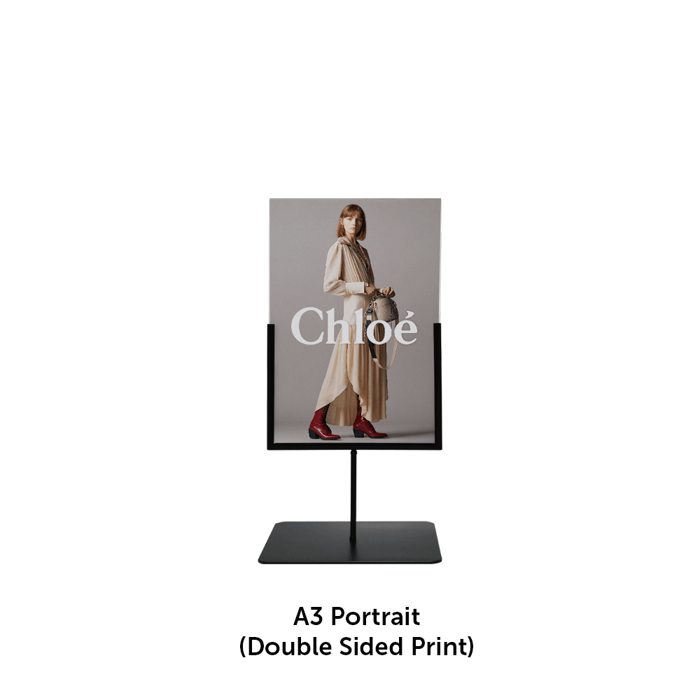 Tabletop Metal Sign Holder Stand