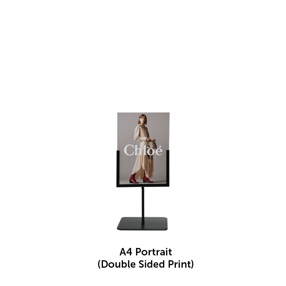 Tabletop Metal Sign Holder Stand