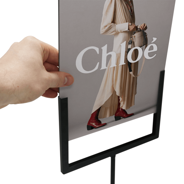 Tabletop Metal Sign Holder Stand